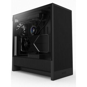NZXT case H5 Flow / 2x120 mm fan / mesh / Black obraz