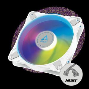 Arctic ventilátor P12 PWM PST A-RGB white obraz
