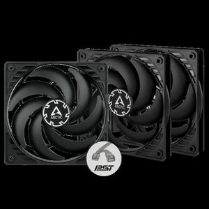 Arctic ventilátor P12 Slim PWM PST 3ks balení obraz