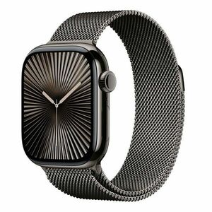 Apple Watch Series 10 GPS + Cellular 46mm Slate Titanium Case with Slate Milanese Loop - M/L obraz