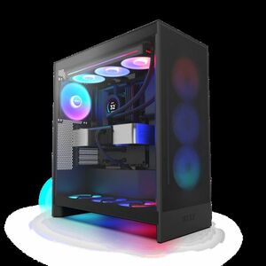 NZXT case H7 Flow RGB / 3x 140 mm fan / glass / mesh panel / black obraz