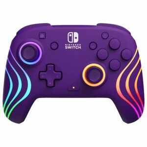 PDP bezdrátový ovladač pro Nintendo Switch Afterglow Wave, fialová obraz