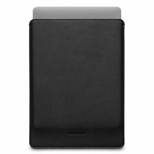 Woolnut Leather Sleeve for Macbook Pro 14 - Black obraz