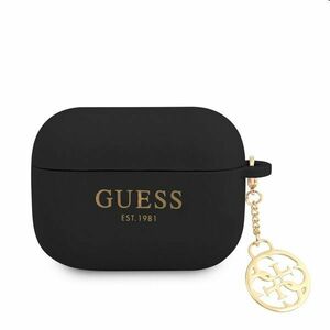 GUESS silikonový obal pro Apple AirPods Pro, černé obraz