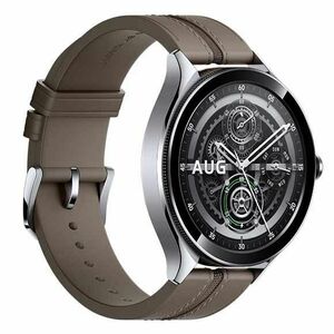 Xiaomi Watch 2 Pro - Bluetooth® Silver Case with Brown Leather Strap obraz