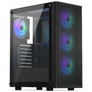 ENDORFY case Ventum 200 aRGB / 4x120mm PWM aRGB fan / 2xUSB / tvrdené sklo / černá obraz