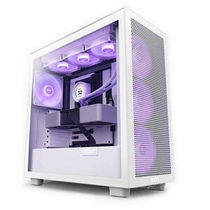 NZXT case H7 Flow RGB / 3x 140 mm fan / glass / mesh panel / white obraz