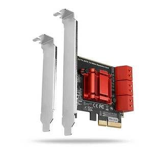 AXAGON PCES-SA6, PCIe radič - 6x interný SATA 6G port, ASM1166, SP & LP obraz