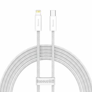 Baseus rychlo nabíjecí datový kabel USB-C/Lightning 2m, bílý obraz