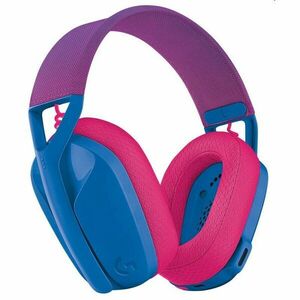 Logitech G435 LIGHTSPEED - bezdrôtové herné slúchadlá - modrá/malinová obraz