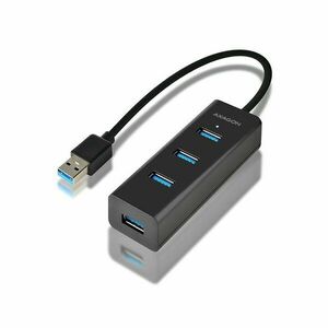 AXAGON HUE-S2B, 4x USB 3.0 CHARGING hub, micro USB nap. konektor, kábel USB-A 30cm obraz