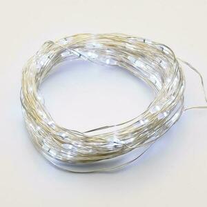 ACA Lighting 200 CW solární LED, řetěz, na baterie, 8 funkcí, stříbrný kabel, IP44, 20m+2m X0420024 obraz