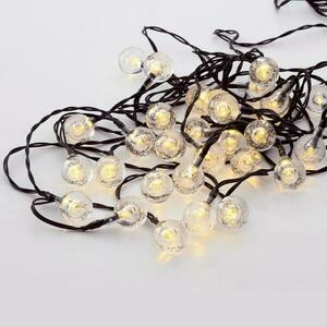 ACA Lighting 30 WW solární LED, plastové kuličky, řetěz, na baterie, FLASH, černý kabel, IP44, 4.35m+2m X043014232 obraz