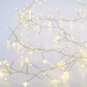 ACA Lighting 50 LED dekorační řetěz, WW, stříbrný měďený kabel na baterie 3XAA IP20 2.5m+30cm, 3W X01501117 obraz