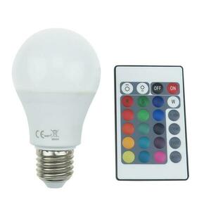 ACA Lighting LED SMD A60 E27 230V 8W IR RGB+3000K 180st 650lm Ra80 A608RGBWN obraz