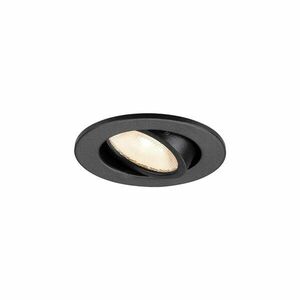 BIG WHITE (SLV) NEW TRIA® 45 DL, kulaté, vestavné stropní svítidlo, 2700 K, 24°, černá barva 1009003 obraz
