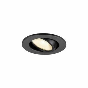 BIG WHITE (SLV) NEW TRIA® 45 DL, kulaté, vestavné stropní svítidlo, 3000 K, 24°, černá barva 1009005 obraz