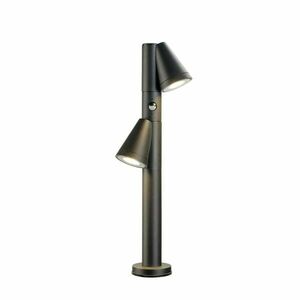 BIG WHITE (SLV) T-TUBE 70 POLE venkovní stojací svítidlo, GU10, dvojité, senzor, IP44, max. 10 W, černé 1008015 obraz