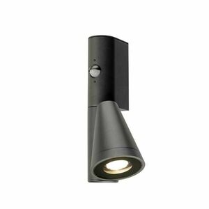 BIG WHITE (SLV) T-TUBE nástěnné svítidlo pro povrchovou montáž, GU10, jednoduché, senzor, IP44, max. 10 W, černé 1008010 obraz