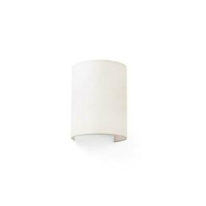 FARO COTTON R kruhová nástěnná lampa, béžová, vertikální obraz