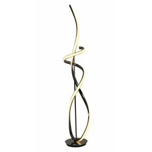 GeeTi Stojací lampa Bandol 40W 4000lm 3000K černý chrom obraz