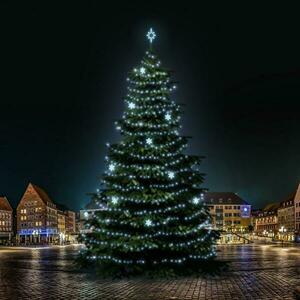 DecoLED LED světelná sada na stromy vysoké 21-23m, ledová bílá s dekory EFD05 obraz