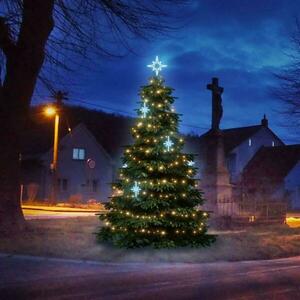 DecoLED LED světelná sada na stromy vysoké 3-5m, teplá bílá s ledově bílými dekory EFD15S1 obraz