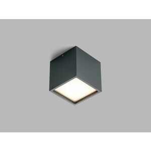 LED2 5111134D Venkovní stropní svítidlo CUBE, A DALI/PUSH 12W 3000K antracit obraz