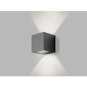 LED2 5132334D Venkovní nástěnné svítidlo TOMY 2, A DALI/PUSH 2x4, 5W 3000K antracit obraz