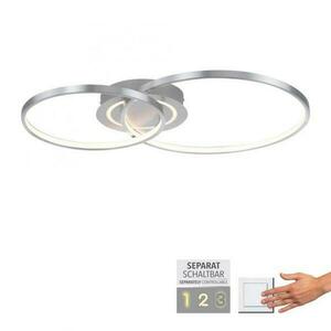 LEUCHTEN DIREKT is JUST LIGHT LED stropní svítidlo hliník otočné světelné kruhy samostatně vypínatelné 3000K LD 14540-95 obraz