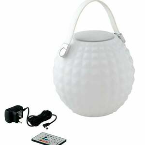 FANEUROPE Nabíjecí venkovní lampa Geco, bílá, LED 3 W, 240 lm, RGBW, stmívatelná, IP44, s reproduktorem a Bluetooth, vč. dálkového ovladač obraz