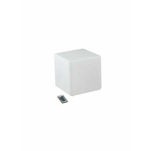 FANEUROPE Nabíjecí venkovní svítidlo LED Geco, bílé, 4 W, 240 lm, RGBW, stmívatelné, IP65, vč. dálk. ovl., 30 x 30 x 30 cm obraz