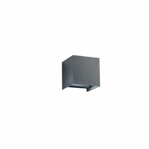 FANEUROPE Nástěnné svítidlo LED ALFA antracit 2x10 W 1800 lm CCT 3000-4000 K IP54 12x12x12 cm obraz