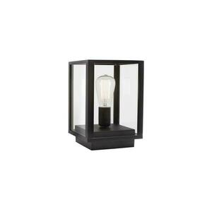 NOVA LUCE venkovní sloupkové svítidlo ZEST černý litý hliník čiré sklo E27 1x12W 220-240V IP54 bez žárovky 870045 obraz