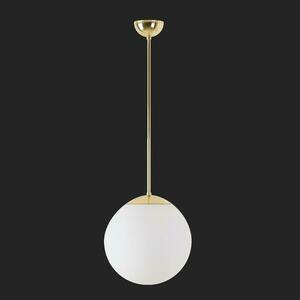 OSMONT ADR60054 ADRIA P2 závěsné skleněné svítidlo mosaz leštěná / bílá IP40 3000 K 20W LED DALI obraz