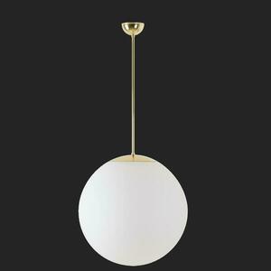 OSMONT ADR60159 ADRIA P4 závěsné skleněné svítidlo mosaz leštěná / bílá IP40 3000 K 41W LED DALI obraz