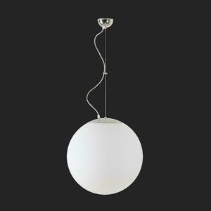 OSMONT ADR60304 ADRIA L4 závěsné skleněné svítidlo nerez leštěná / bílá IP40 3000 K 41W LED nouzové kombinované 3 h obraz