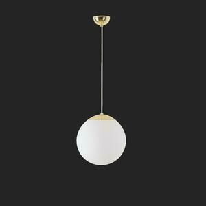 OSMONT ADR60337 ADRIA S2 závěsné skleněné svítidlo mosaz leštěná / bílá IP40 3000 K 20W LED DALI obraz