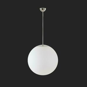 OSMONT ADR60362 ADRIA S4 závěsné skleněné svítidlo nerez leštěná / bílá IP40 3000 K 41W LED nouzové kombinované 3 h obraz