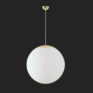 OSMONT ADR60369 ADRIA S5 závěsné skleněné svítidlo mosaz leštěná / bílá IP40 3000 K 48W LED DALI obraz