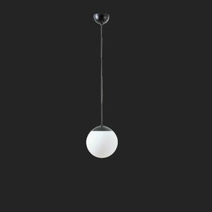 OSMONT ADR70477 ADRIA S1 závěsné skleněné svítidlo černá / bílá IP40 3000 K 9W LED DALI obraz