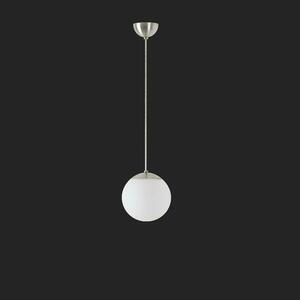 OSMONT ADR70480 ADRIA S1 závěsné skleněné svítidlo nerez broušená / bílá IP40 3000 K 9W LED DALI obraz