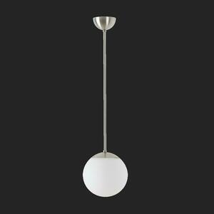 OSMONT ADR70963 ADRIA P1 závěsné skleněné svítidlo nerez broušená / bílá IP40 4000 K 9W LED DALI obraz