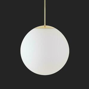 OSMONT ADR72045 ADRIA P4 HP závěsné skleněné svítidlo mosaz leštěná / bílá IP40 3000 K 58W LED nouzové kombinované 3 h obraz