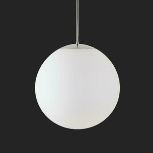 OSMONT ADR72053 ADRIA P4 HP závěsné skleněné svítidlo nerez leštěná / bílá IP40 3000 K 58W LED nouzové kombinované 3 h obraz