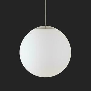 OSMONT ADR72059 ADRIA P4 HP závěsné skleněné svítidlo nerez broušená / bílá IP40 3000 K 58W LED nouzové kombinované 3 h obraz