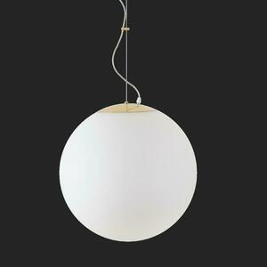 OSMONT ADR72599 ADRIA L4 HP závěsné skleněné svítidlo mosaz leštěná / bílá IP40 4000 K 58W LED nouzové kombinované 3 h obraz
