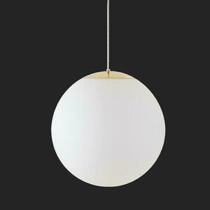 OSMONT ADR72612 ADRIA S4 HP závěsné skleněné svítidlo mosaz leštěná / bílá IP40 4000 K 58W LED nouzové kombinované 3 h obraz