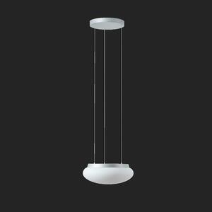OSMONT ARA71368 ARAKIS LE2 závěsné skleněné svítidlo stříbrná / bílá IP40 3000/4000 K 14W LED DALI obraz