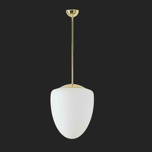 OSMONT AST60395 ASTRA P závěsné skleněné svítidlo mosaz leštěná / bílá IP40 3000 K 27W LED DALI obraz